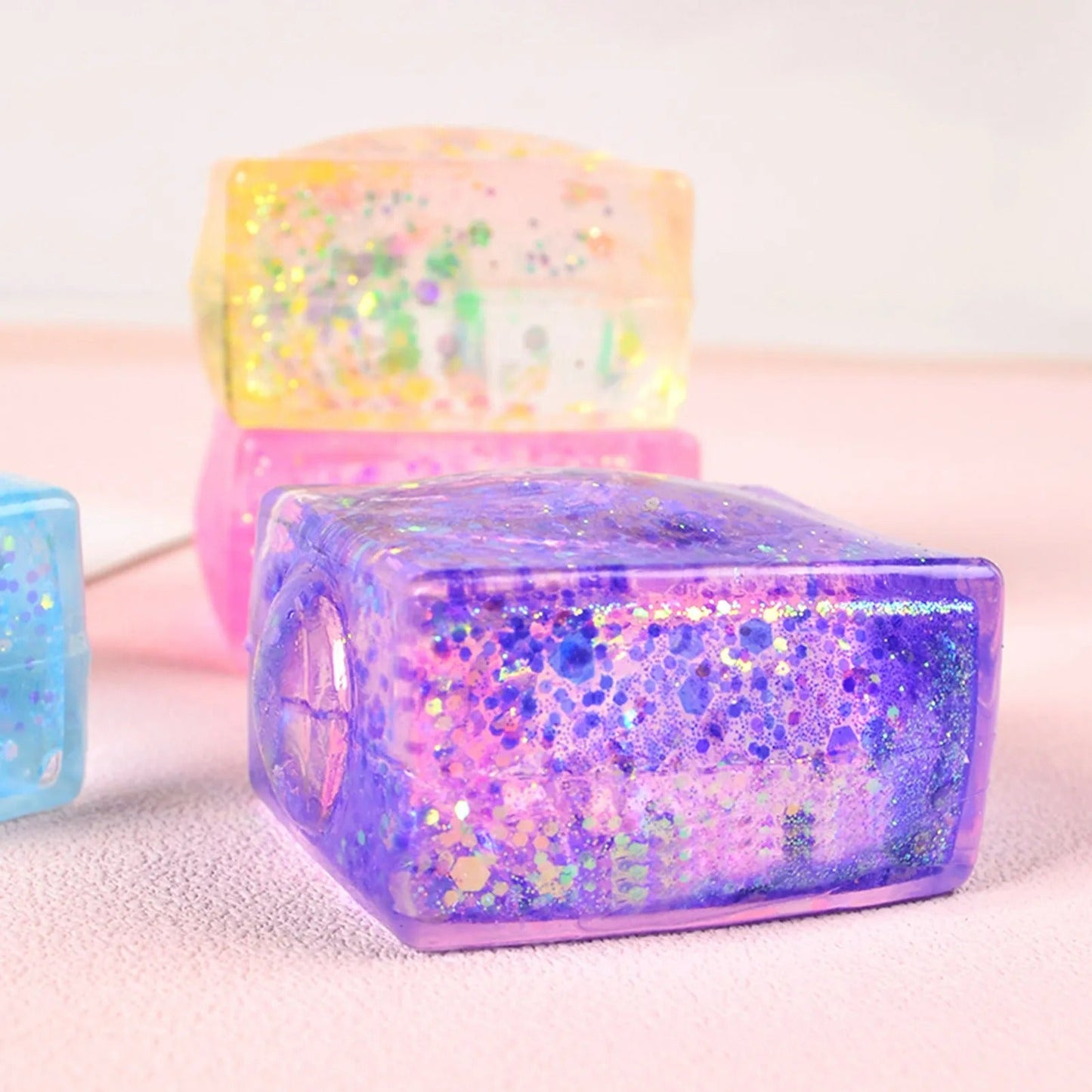 Silky Soft Sensory Ice Cube Squeeze Toy (Each)