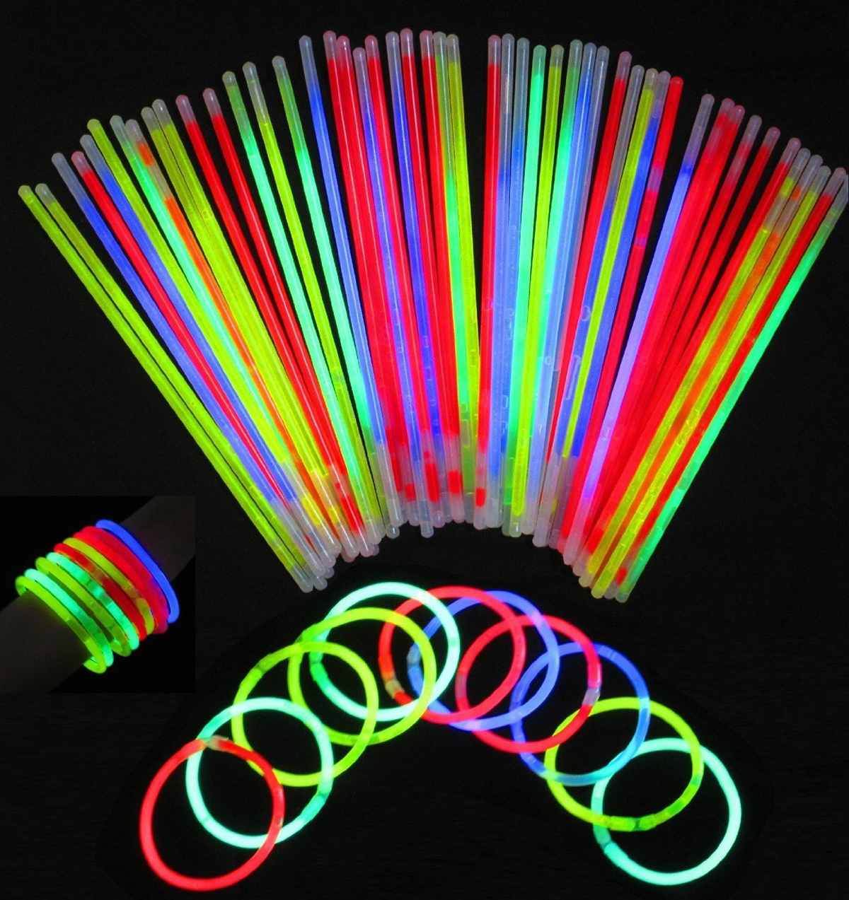 Fluorescent Glow Sticks (50 pcs)