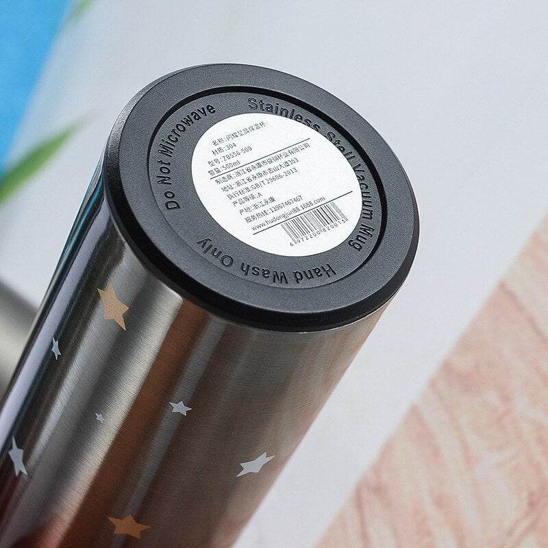 Vacuum Flask With Temperature Display (Stars)(500ml)
