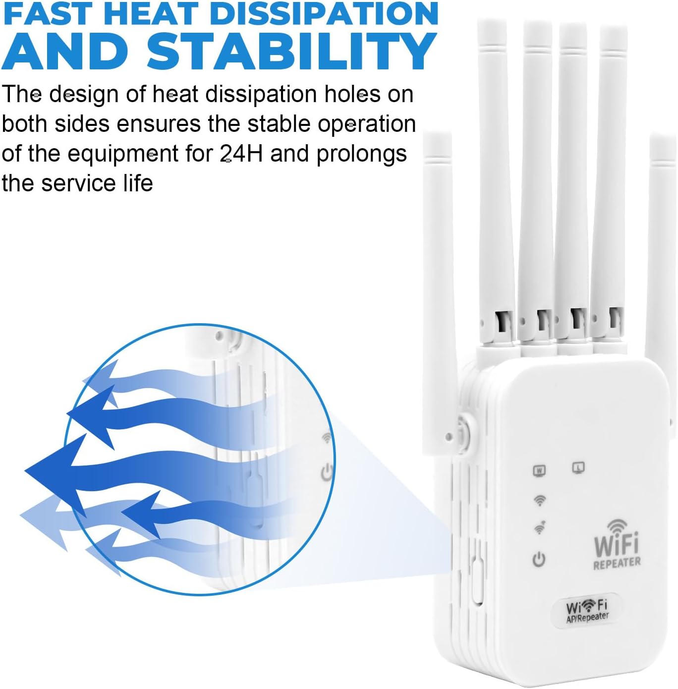 Custom Catch WIFI Extender (6 Antenna)
