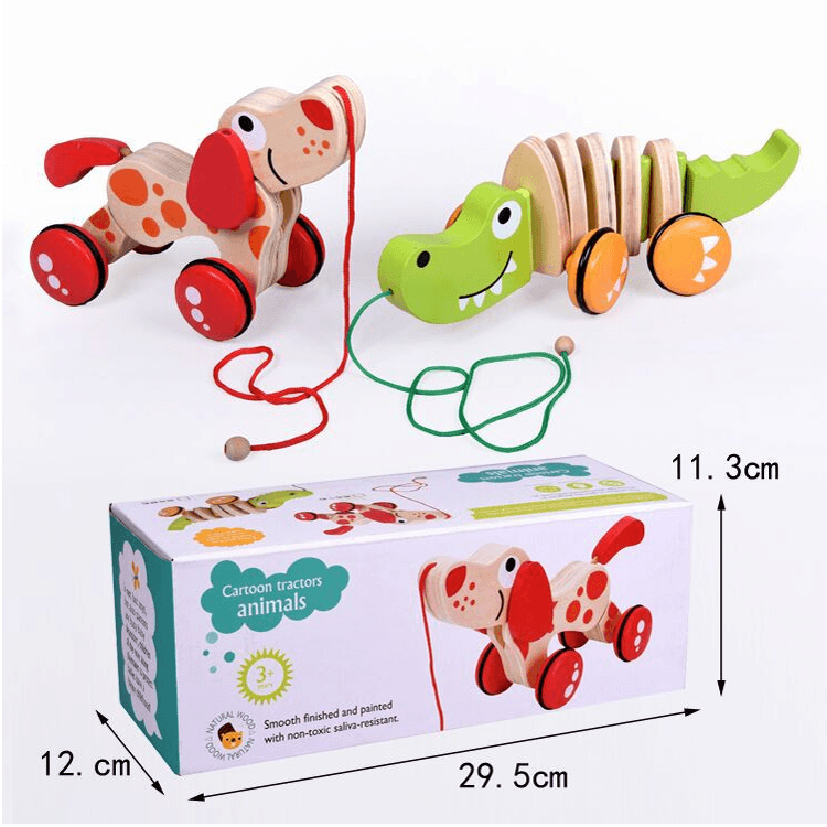 Wooden Cute Cartoon Animal