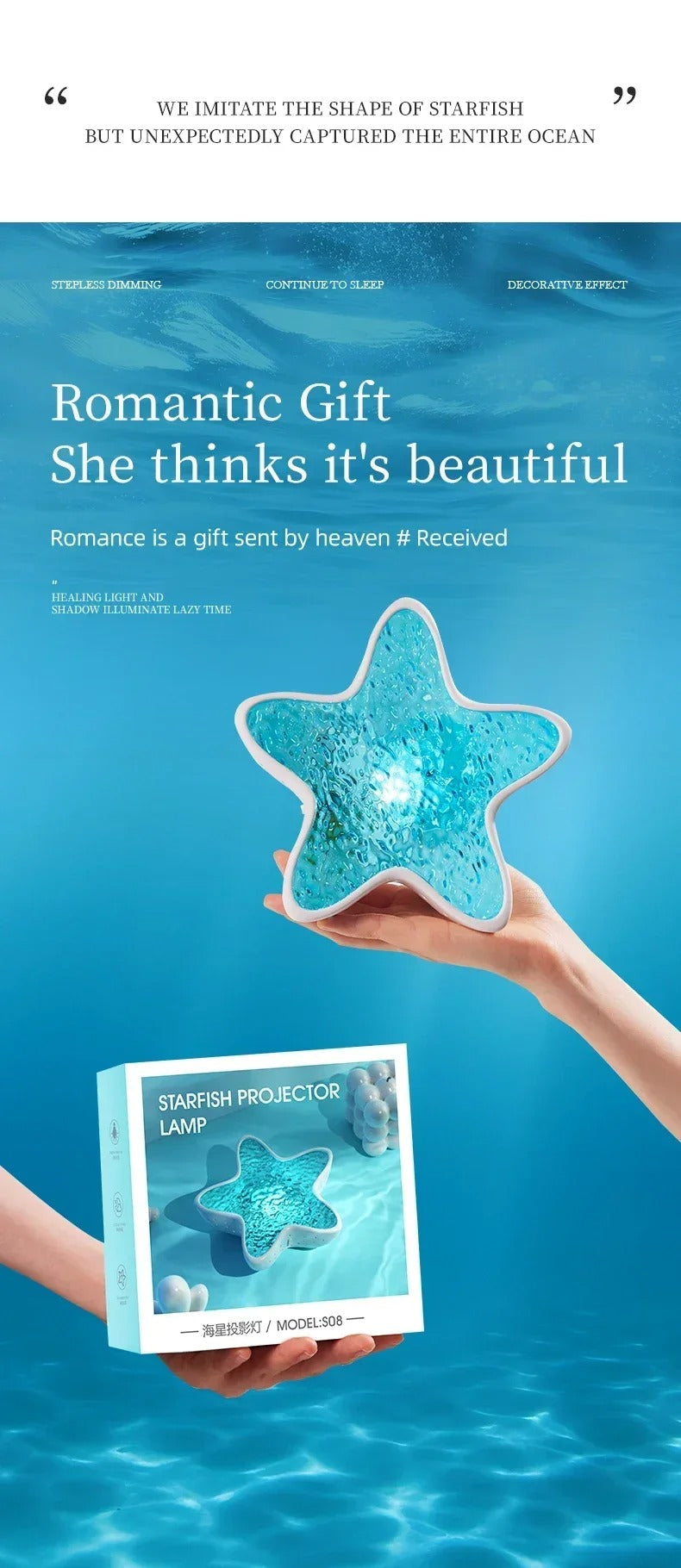 Starfish Sky Projector Lamp