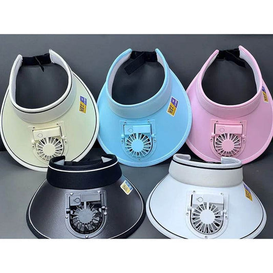 Charging Cylinder Shading Sunscreen Fan Hat - DMC Wholesale