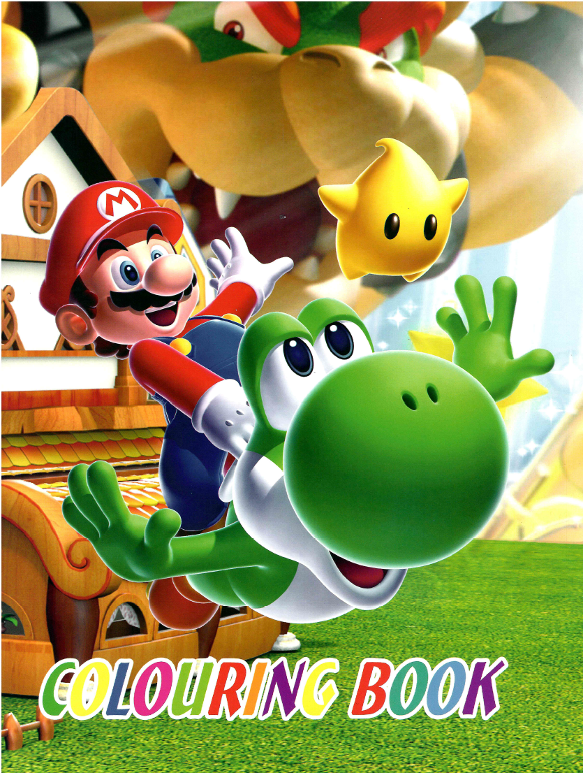 Mario Colouring Sticker Book