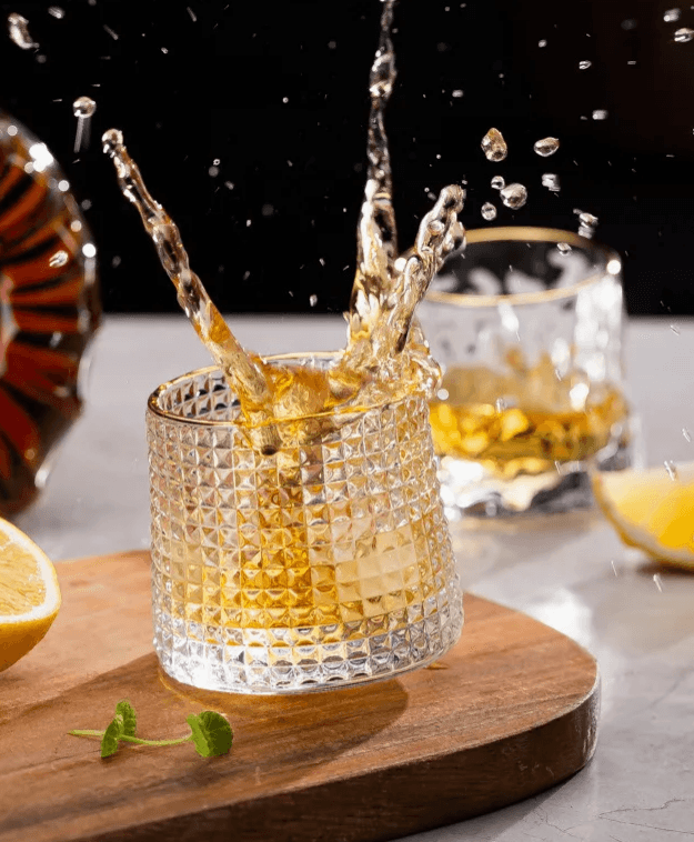 Golden Edged Dancing Glass Set (150ml)(6 pcs)