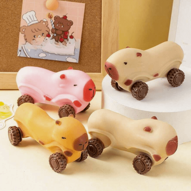 Stretchy Capybara Animal Wheeled Toy (Each)