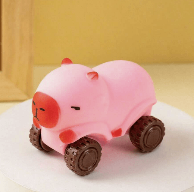 Stretchy Capybara Animal Wheeled Toy (Each)