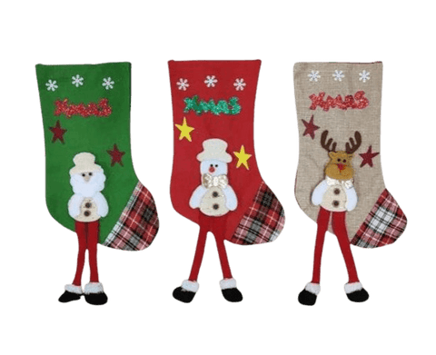 3D Christmas Stockings (12 pcs)