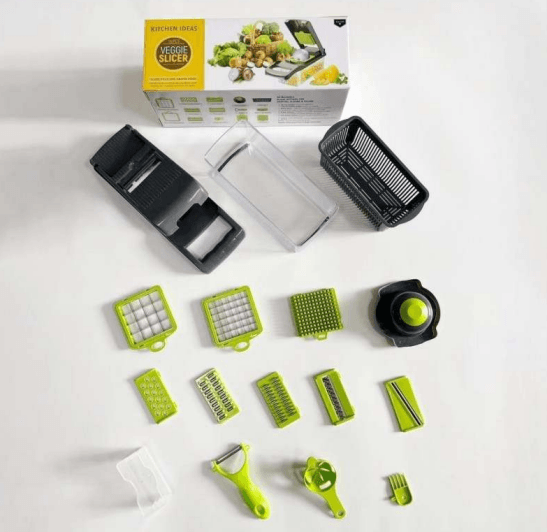 Classic Vegetable Chopper Slicer Dicer (14 pcs)