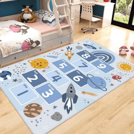 Space 3D Play Mat Bedside Rug For Children (1.2x1.8m)