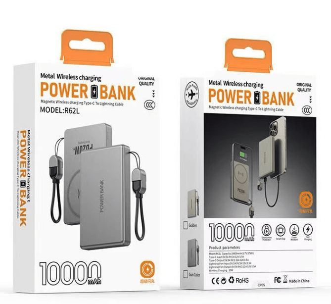 Metal Wireless Power Bank (10,000mAh)