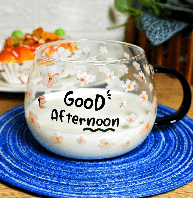 Single Wall Glass Mug (Orange)(380ml) - DMC Wholesale