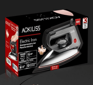 Electric Mini Dry Iron with Non Stick Sole Plate