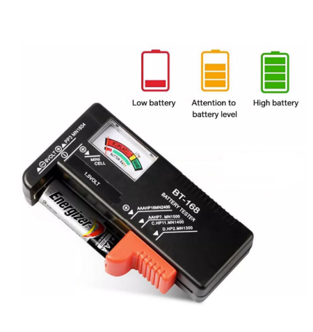Battery Organizer Storage Case with Tester (excluding batteries)