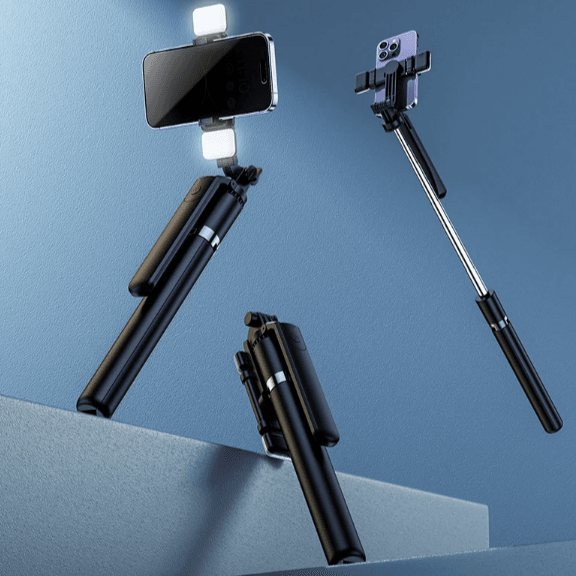 Virtual Vlogging Selfie Stick With Tripod