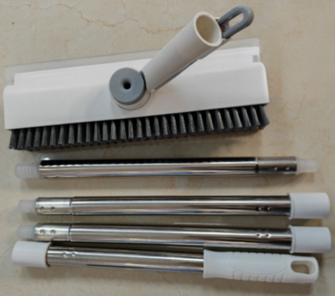Realida 3-in-1 L-shaped Floor Scrub Brush