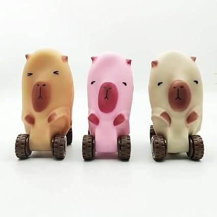 Stretchy Capybara Animal Wheeled Toy (Each)