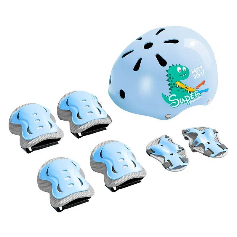 Sports Protective Gear Set With Knee Elbow Wrist