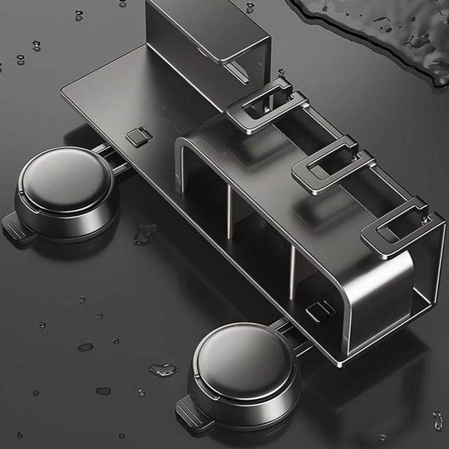 Tissue Box Wall-Mounted Bathroom Organiser (3 Compartment)