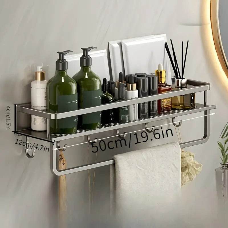 Towel Rod Wall Mounted Storage Rack (50cm)