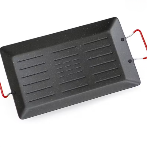 Large Non-Stick Metal Grill Pan (42x27cm)
