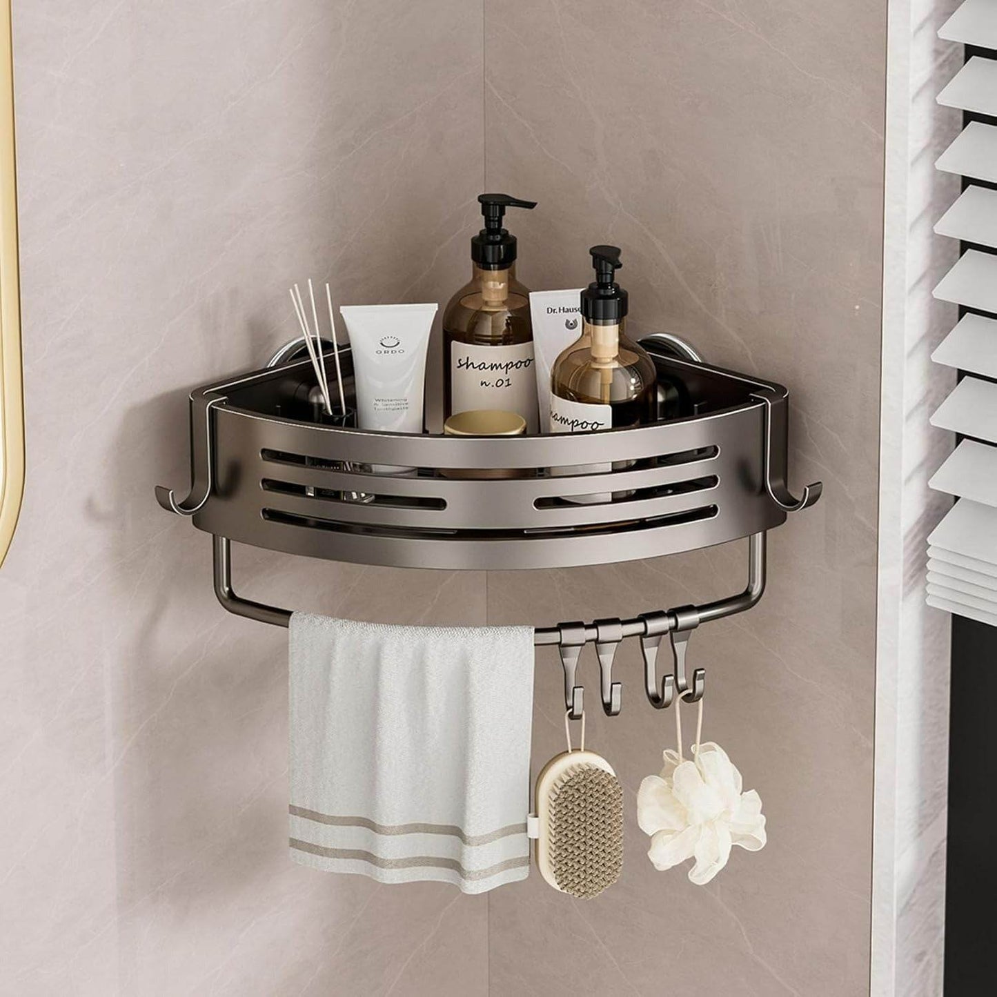 Corner Bathroom Rack (1 Tier)
