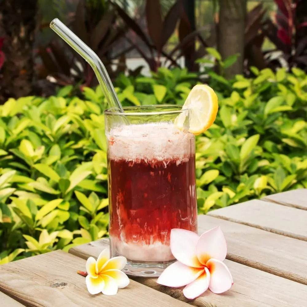 Clear Reusable Glass Straws (4 pcs)