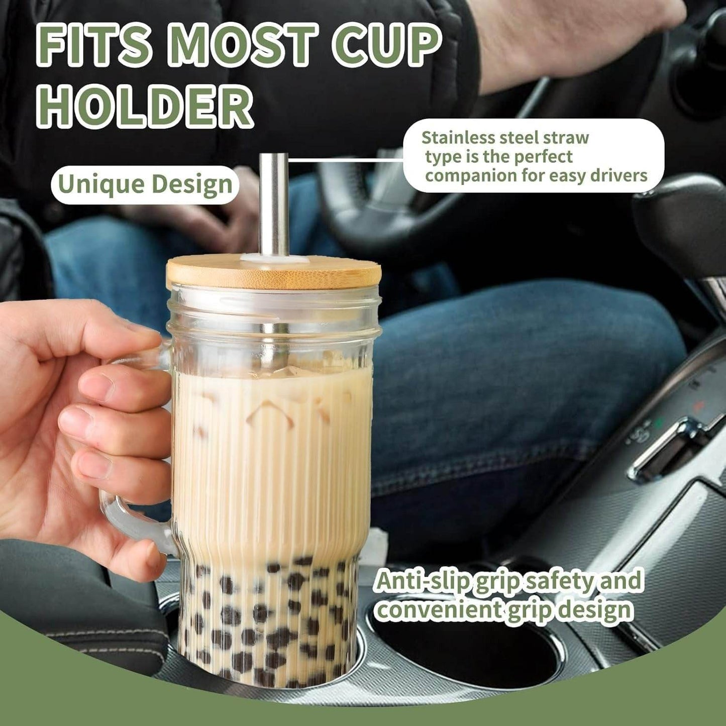 Ribbed Glass Tumbler (720ml)(Each)