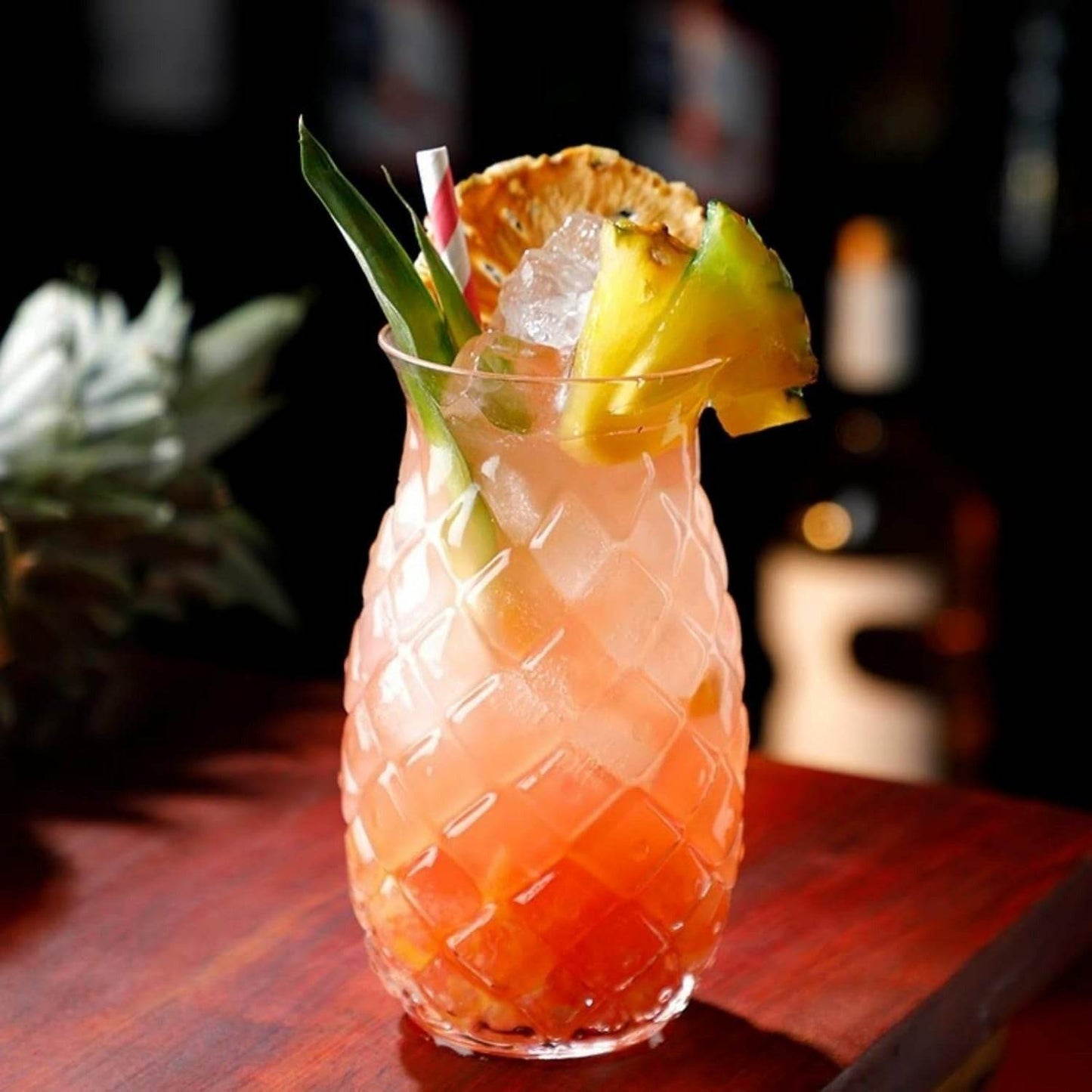 Pineapple Drinking Glass (450ml)(Each)