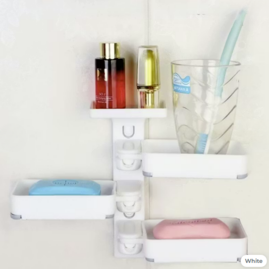 Wall-Mounted Rotating Soap Holder (3 Tier)