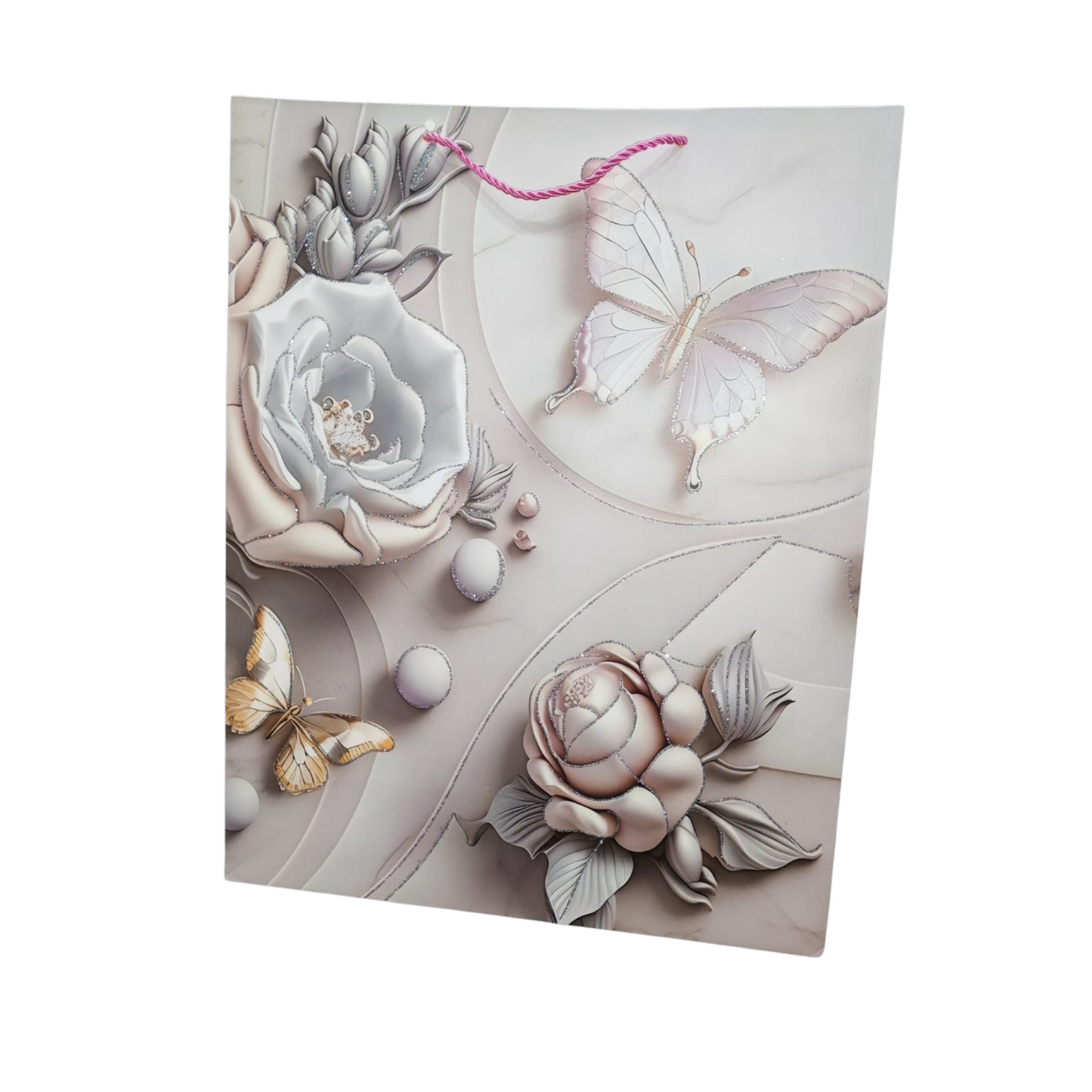 Glitter Butterfly Gift Bag (Large)