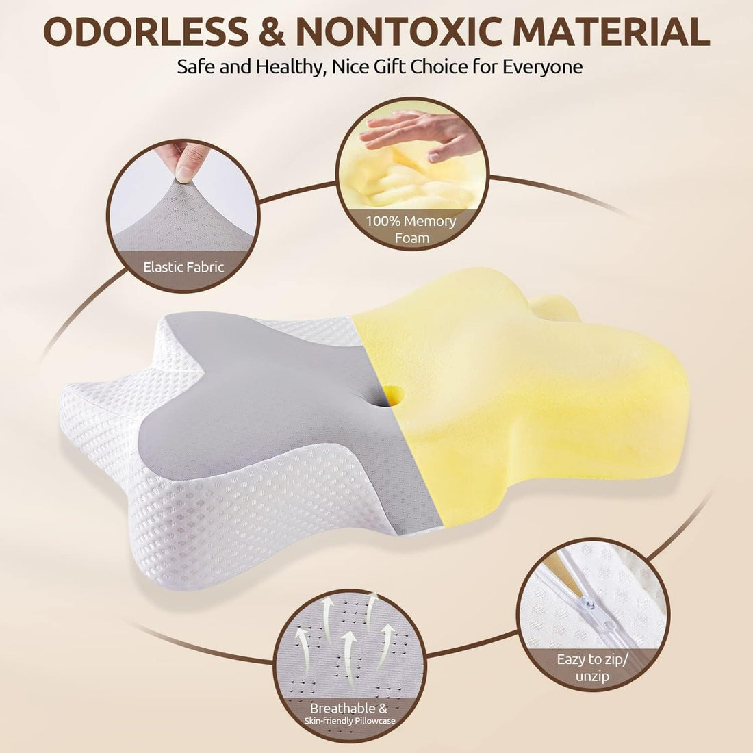 Neck Support Memory Foam Pillow