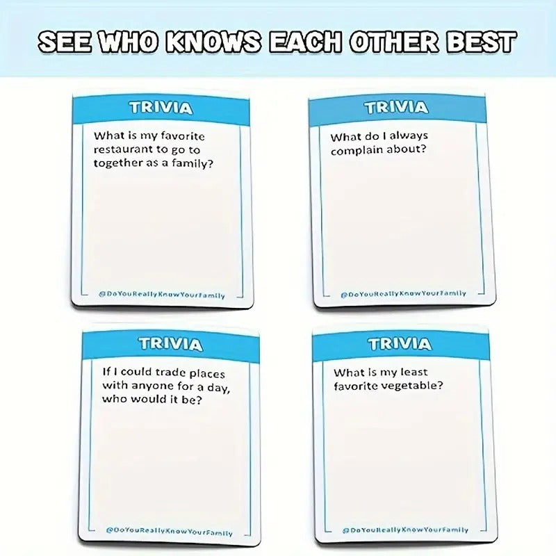 Do You Really Know Your Family Card Game