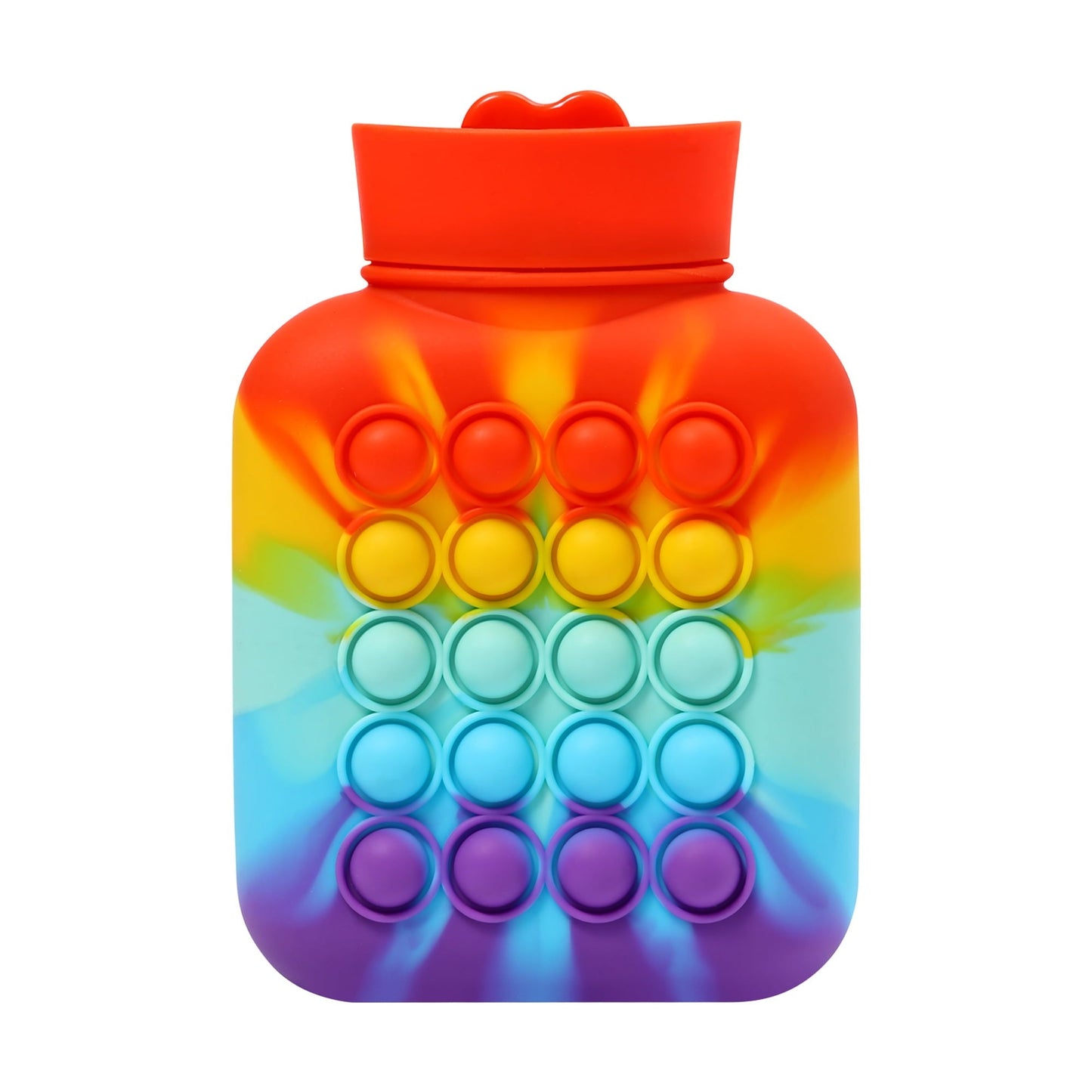 Hot And Cold Compress Water Bottle Pop-It Bag (500ml)(Rainbow)