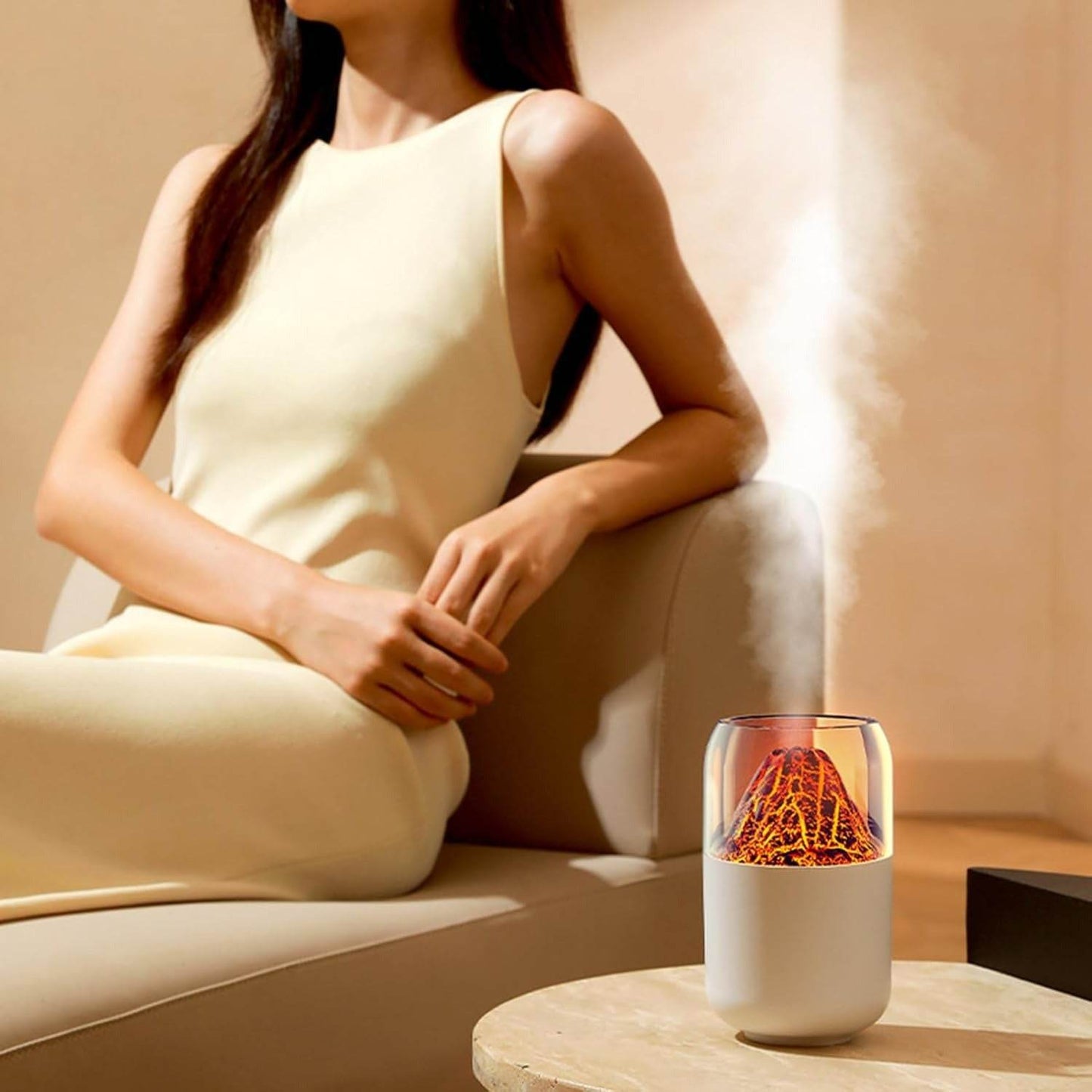 Volcano Flame Diffusing Humidifier
