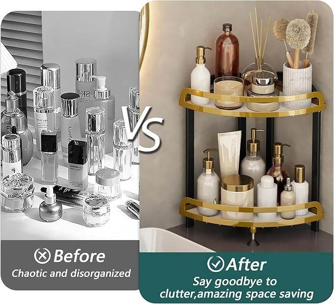 Wrought Iron Corner Kitchen or Bathroom Shelf (Each)