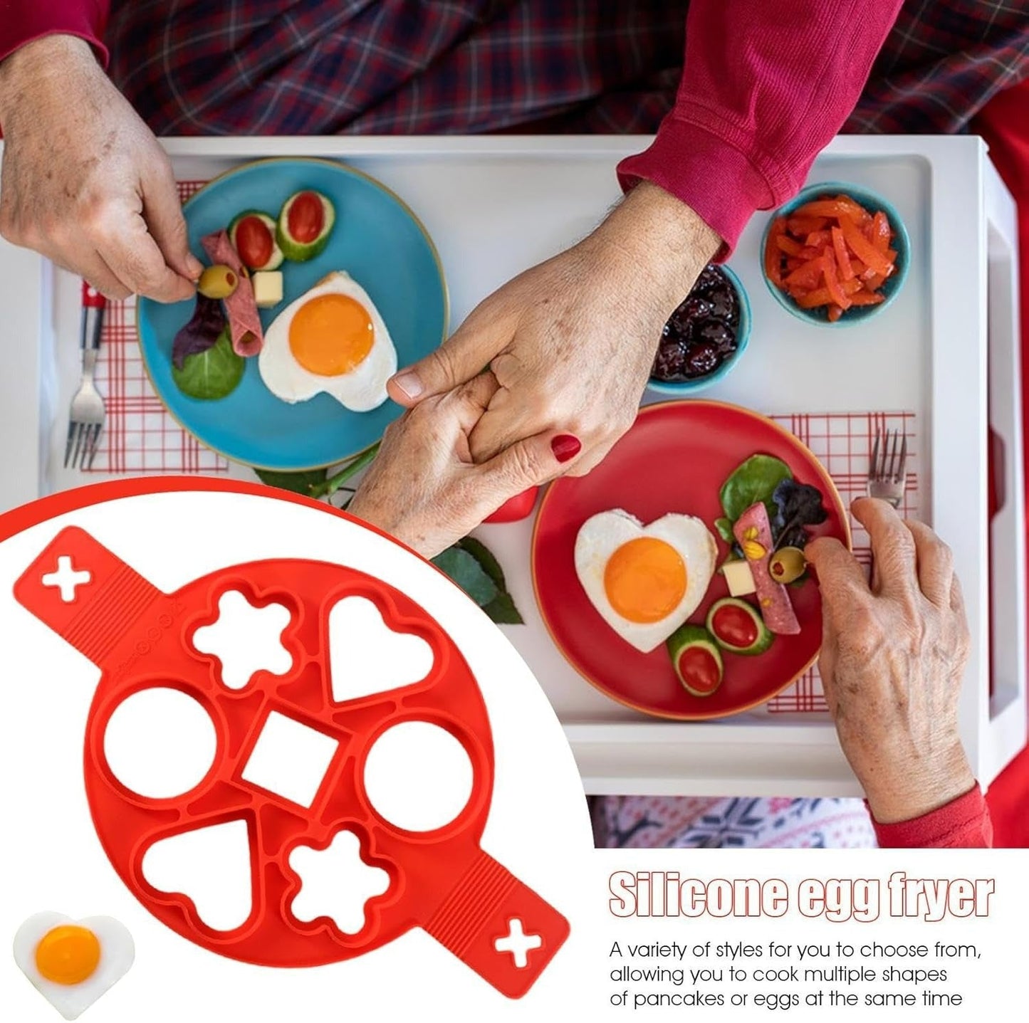 Silicone Flapjack And Egg Mold (Shapes)