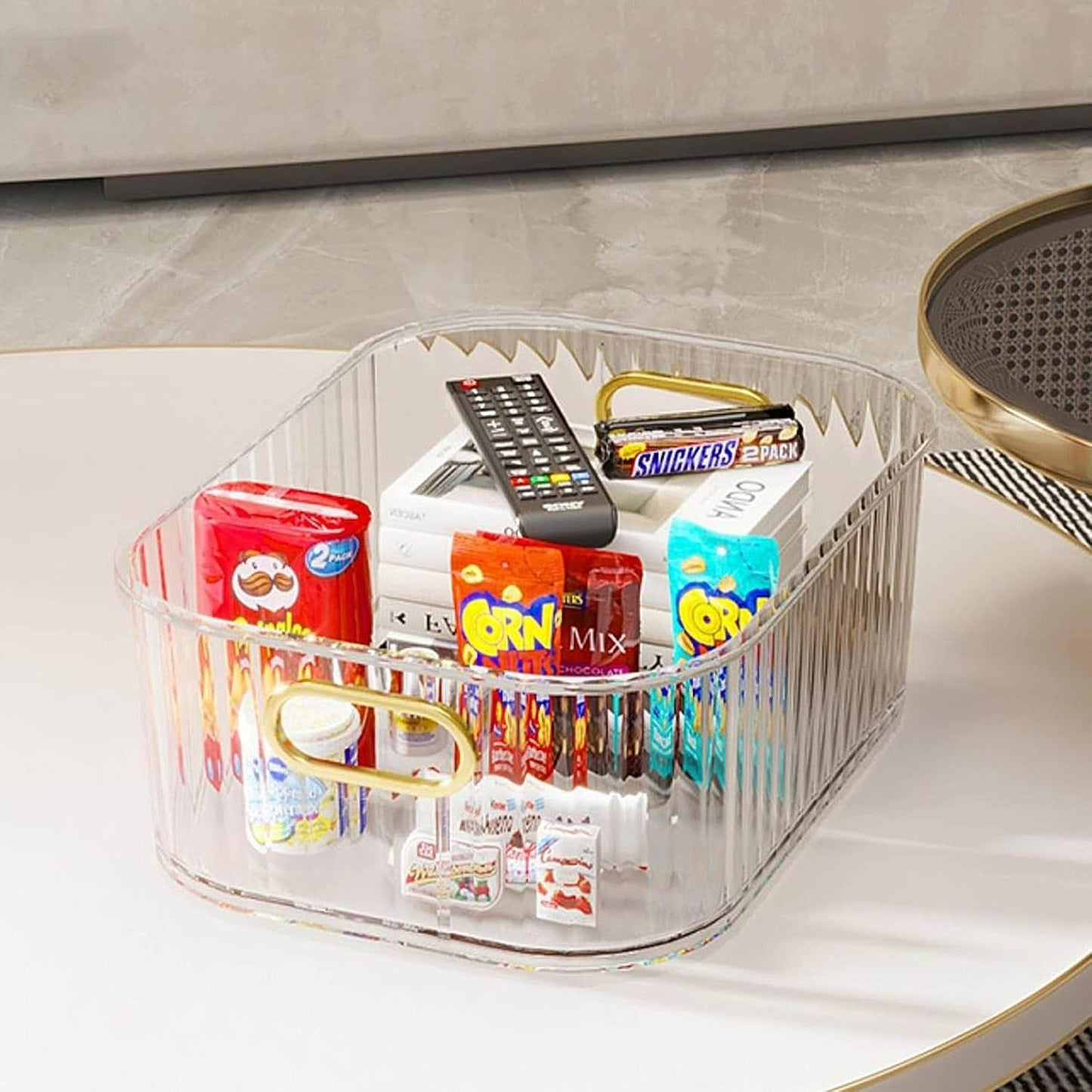 Transparent Stackable Acrylic Storage Basket