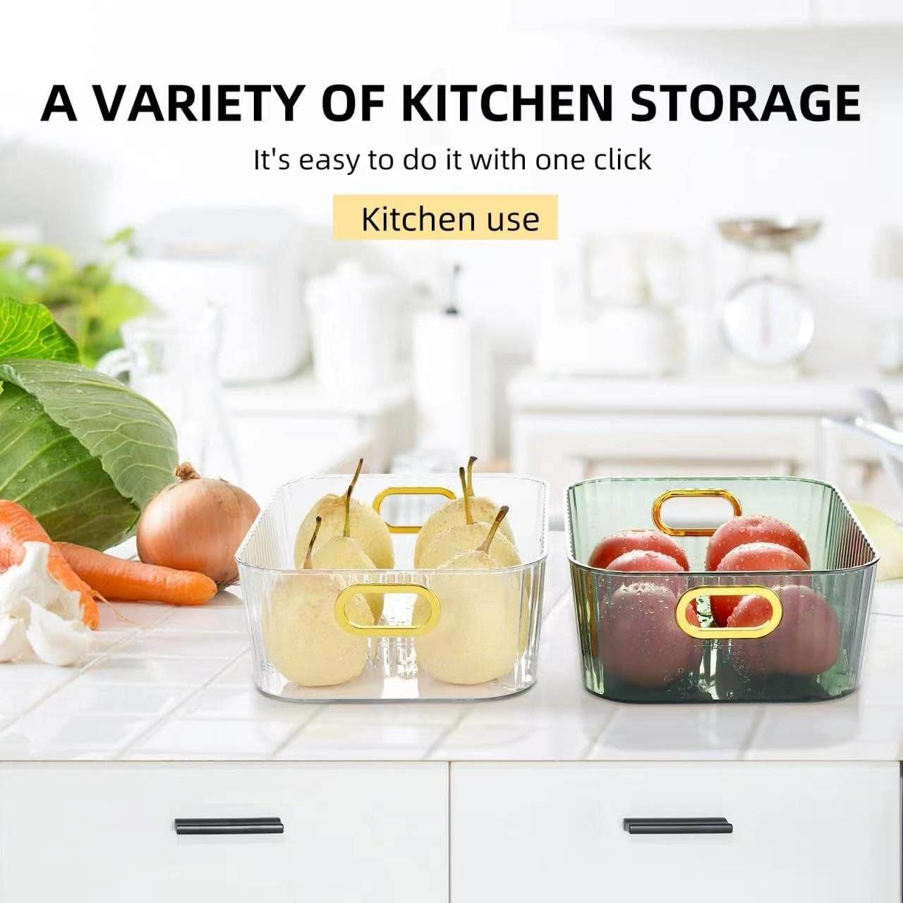 Transparent Stackable Acrylic Storage Basket