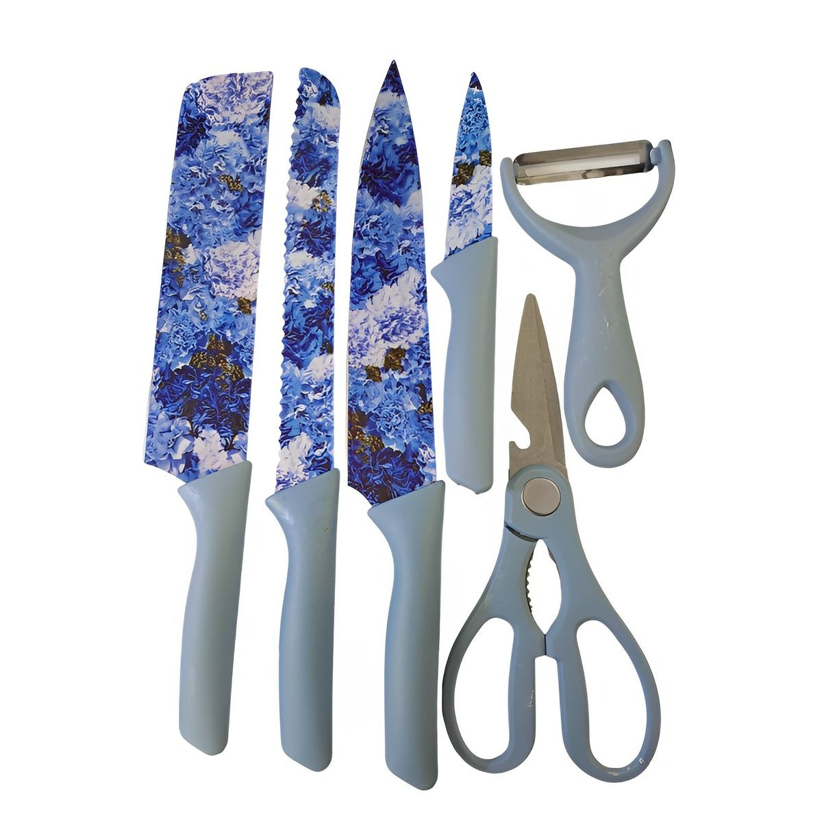 Stainless Steel Corrugated Knife Set (6 pcs)