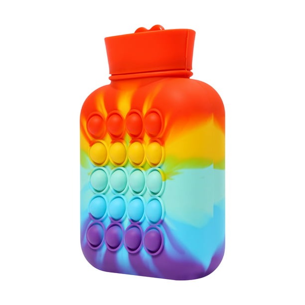 Hot And Cold Compress Water Bottle Pop-It Bag (500ml)(Rainbow)