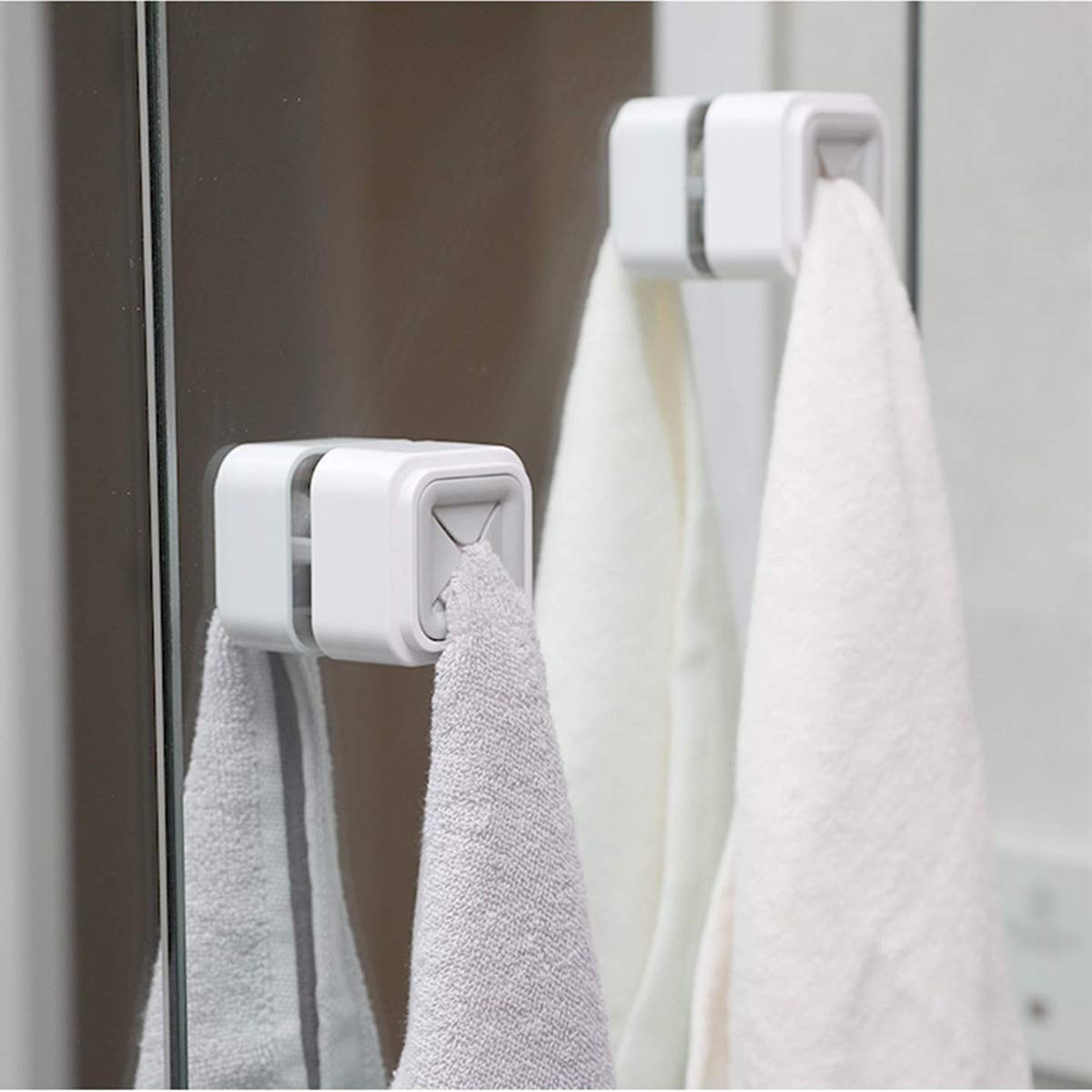Self-Adhesive Wall Mount Square Towel Holder (each)