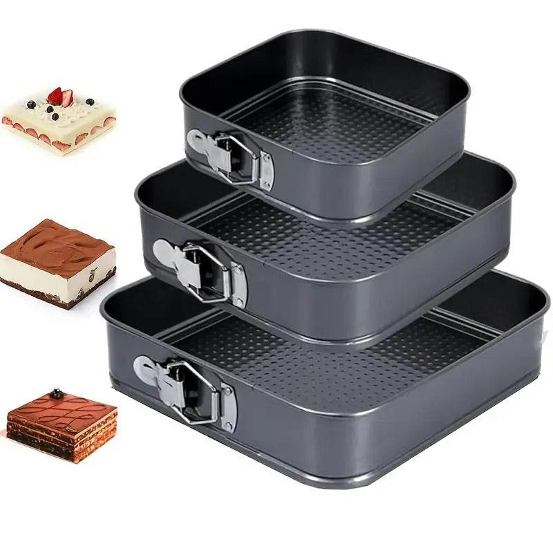 Square Variety Cake Mould Set (3 pcs)
