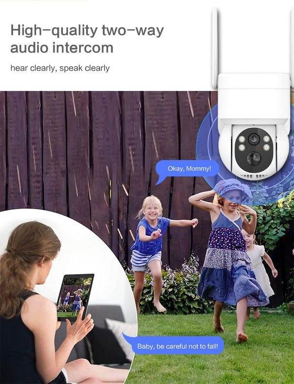 Solar Powered Smart Wi-Fi Wireless Security Camera