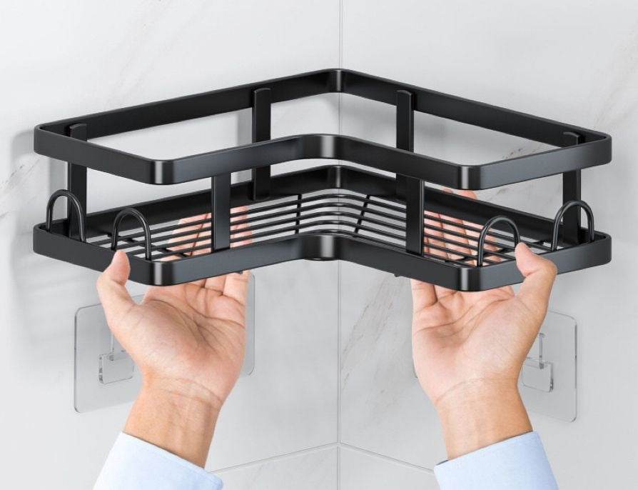 Stainless Steel Partitioned Shower Rack (5 pcs)