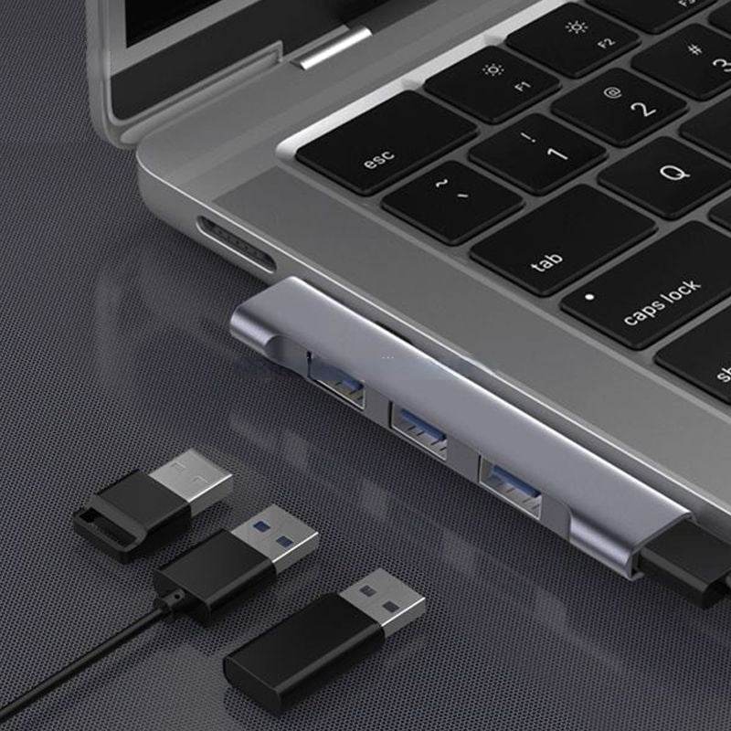 4 in 1 USB C Hub WIth 4 USB Ports - DMC Wholesale