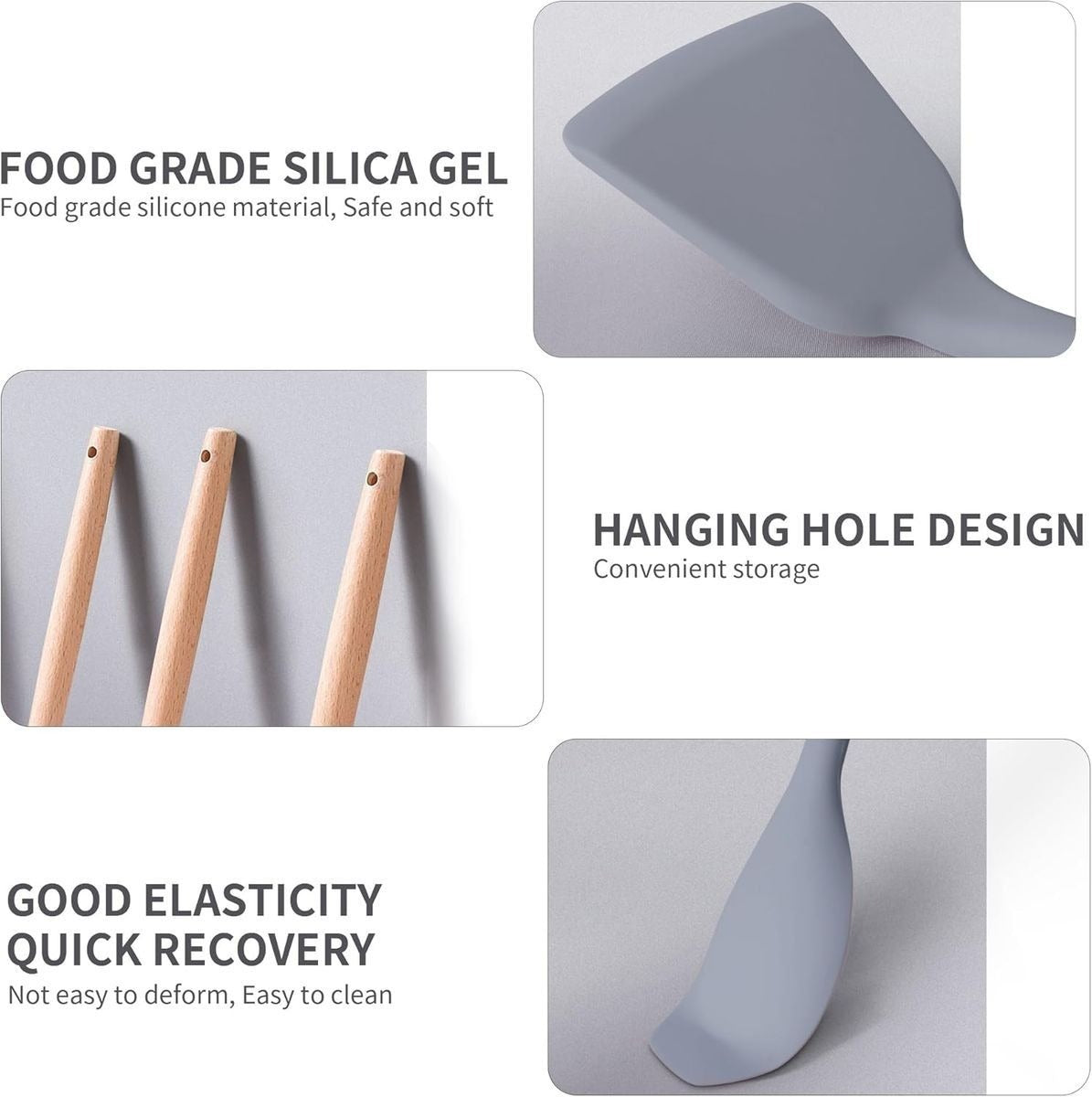 Non-Stick Silicone Kitchen Utensil Set (Small utensils)
