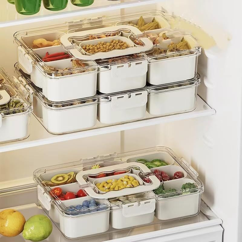 Sealed snack container (9 compartments)