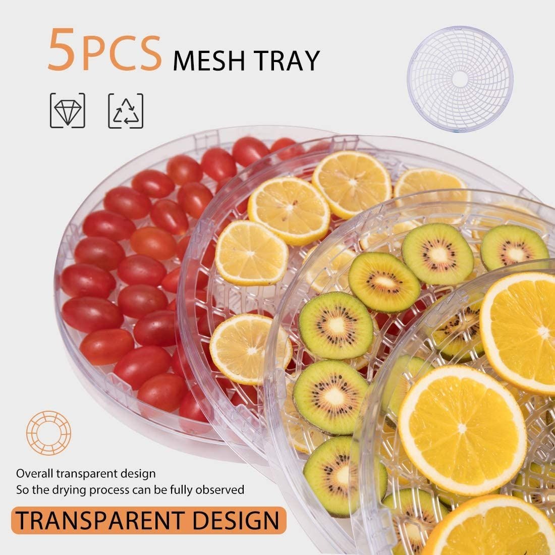 Supersonic Electric Food Dehydrator ( 5 Tray)