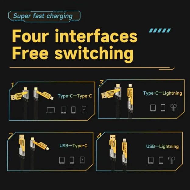 4-In-1 Premium Fast Charging Cable